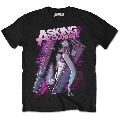 Asking Alexandria Unisex T-Shirt: Coffin Girl (Retail Pack)