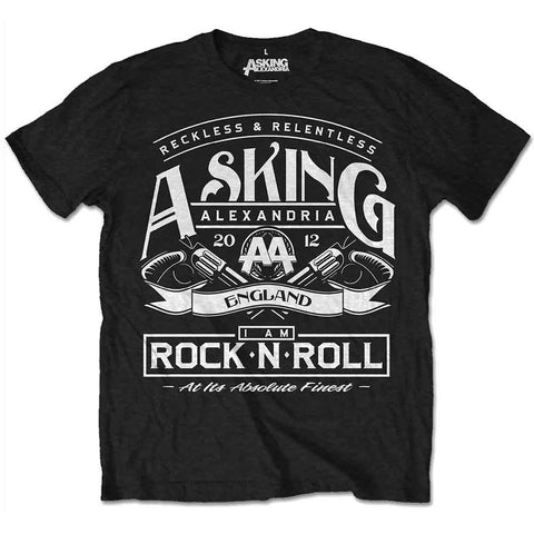 Asking Alexandria Unisex T-Shirt: Rock N' Roll (Retail Pack)