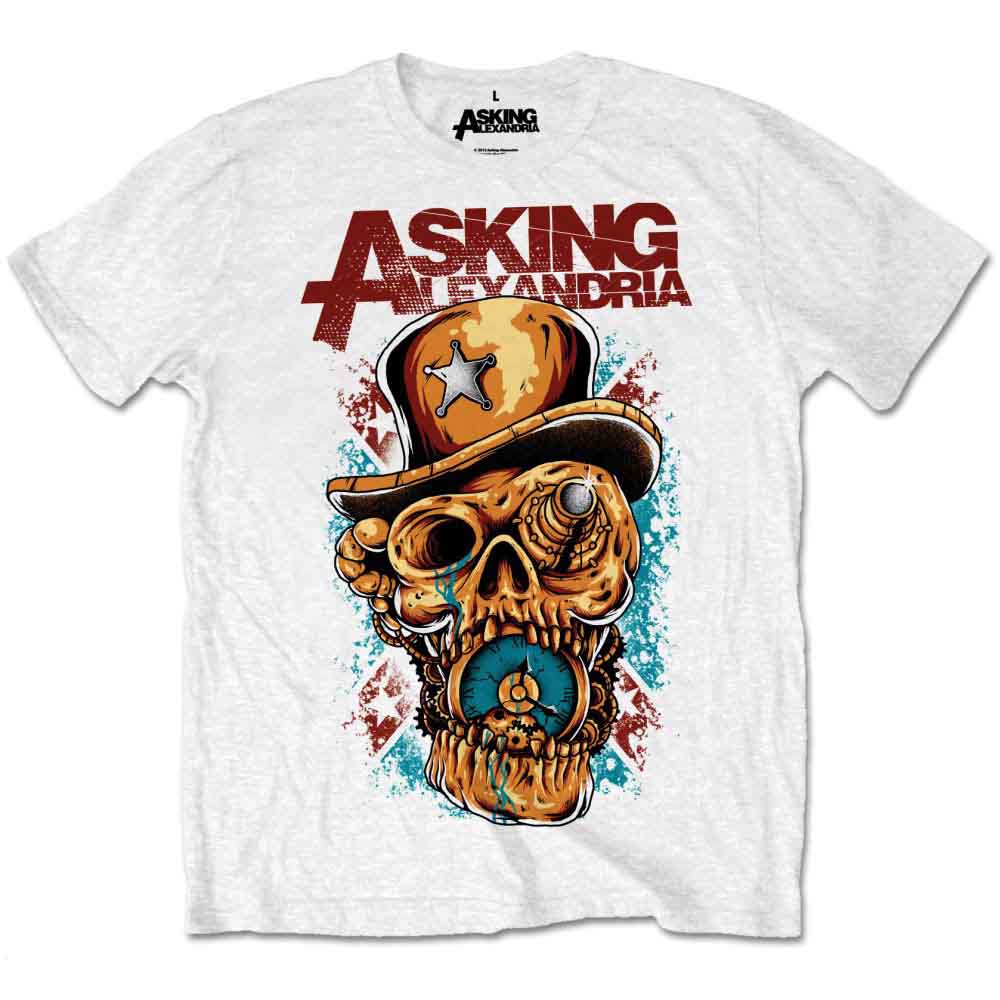 Asking Alexandria ASKTSP07MW05 T-Shirt, White, XX-Large