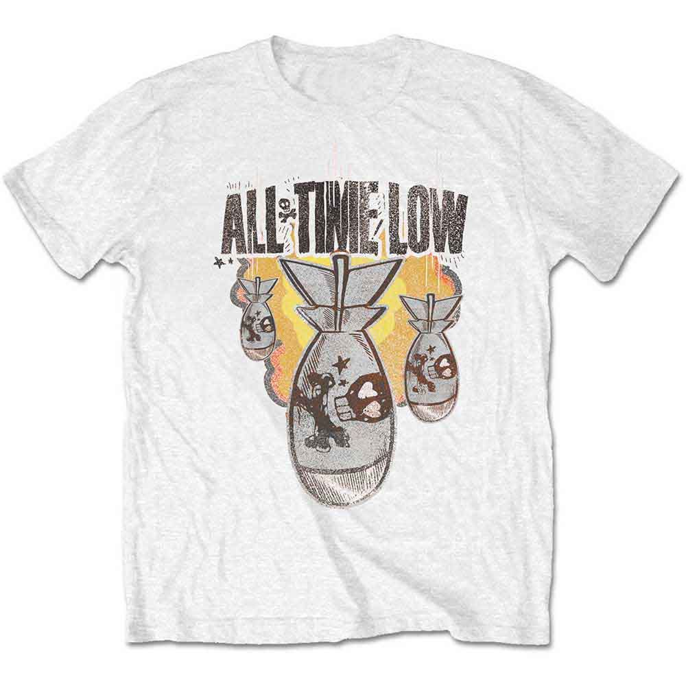 All Time Low Men's ATLTSP01MW05 T-Shirt, White, XXL