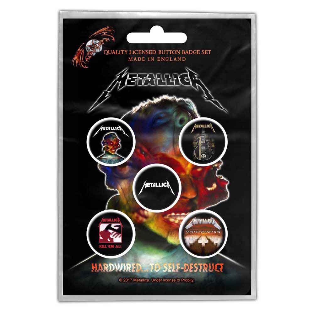 Metallica Mix Unisex Badge Set multicolour, metal,