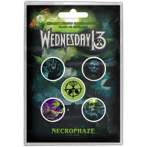 Wednesday 13 badge pack