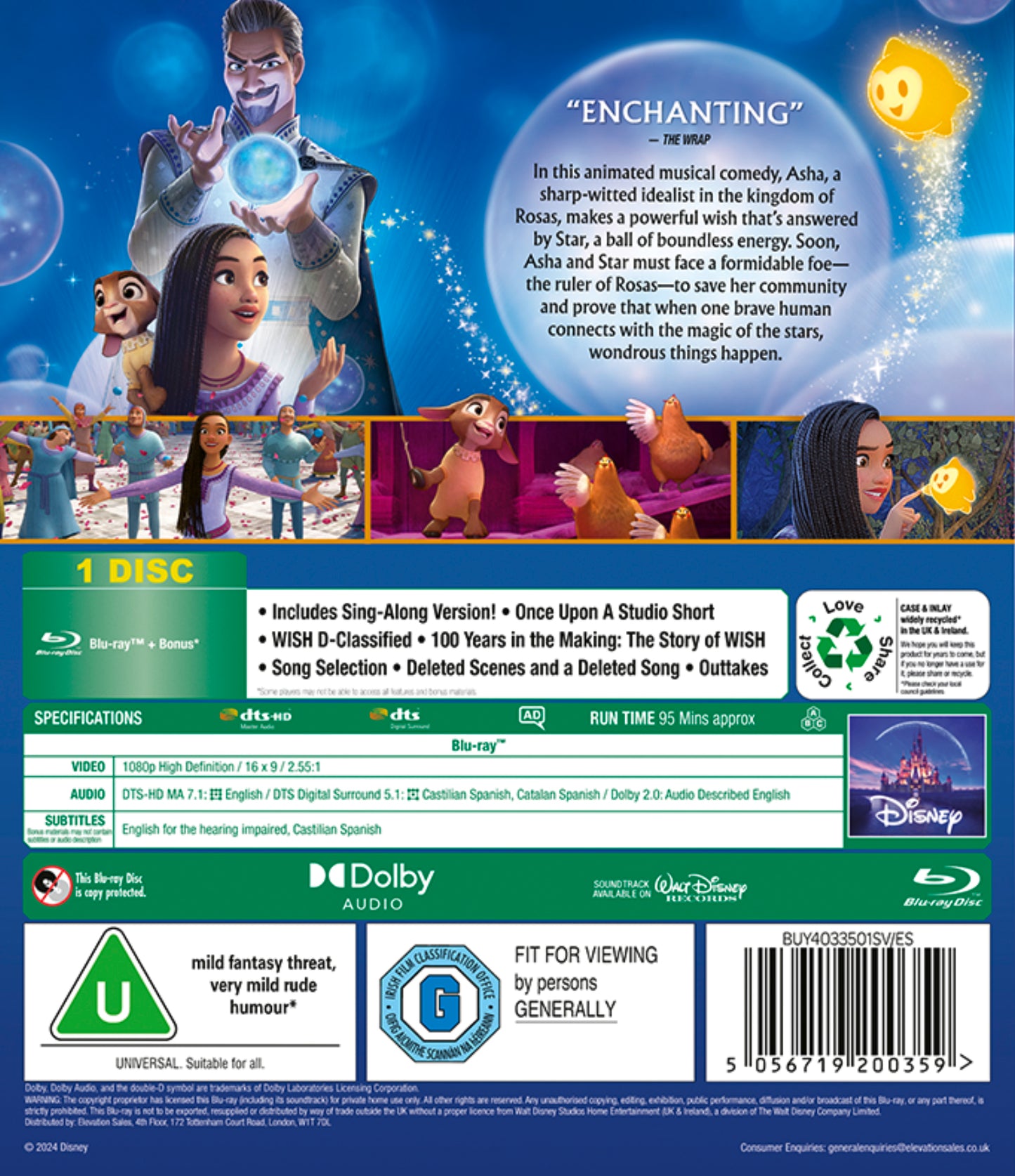 Disneys Wish [BLU-RAY]