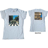 The Beatles Ladies T-Shirt: Vintage Abbey Road (Back Print)