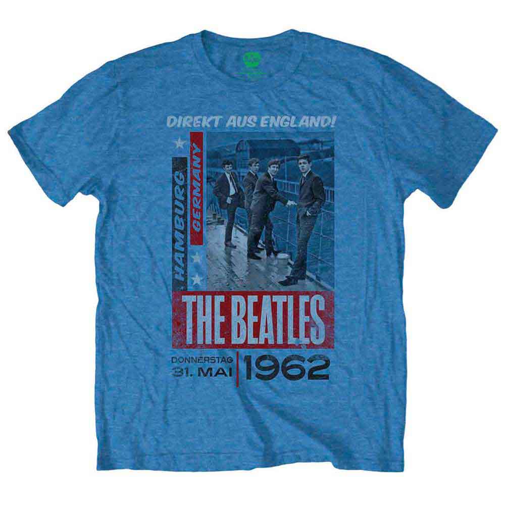 The Beatles Men's Direkt AUS England Short Sleeve T-Shirt, Grey (Heather), XX-Large