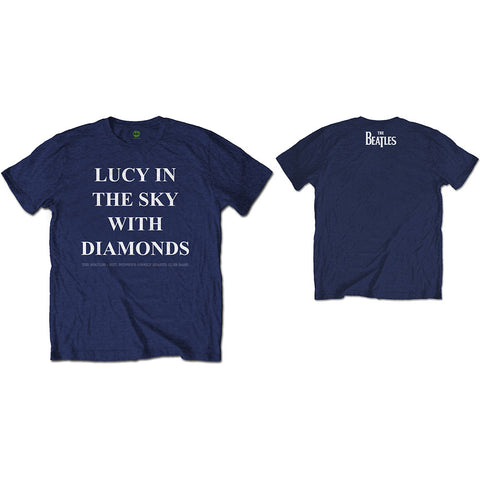 The Beatles Unisex T-Shirt: Lucy In The Sky With Diamonds (Back Print)