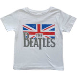 The Beatles Kids T-Shirt: Drop T Logo & Vintage Flag