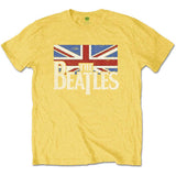 The Beatles Kids T-Shirt: Drop T Logo & Vintage Flag