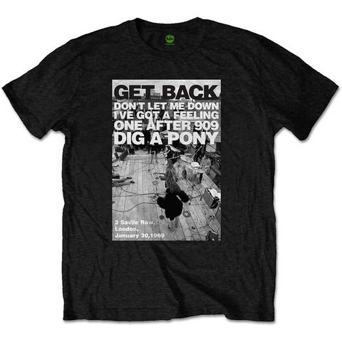 The Beatles Unisex T-Shirt: Rooftop Shot