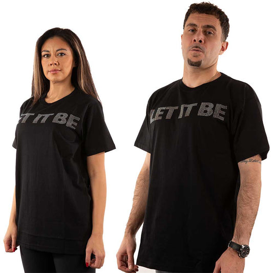 The Beatles Unisex T-Shirt: Let It Be Crystals