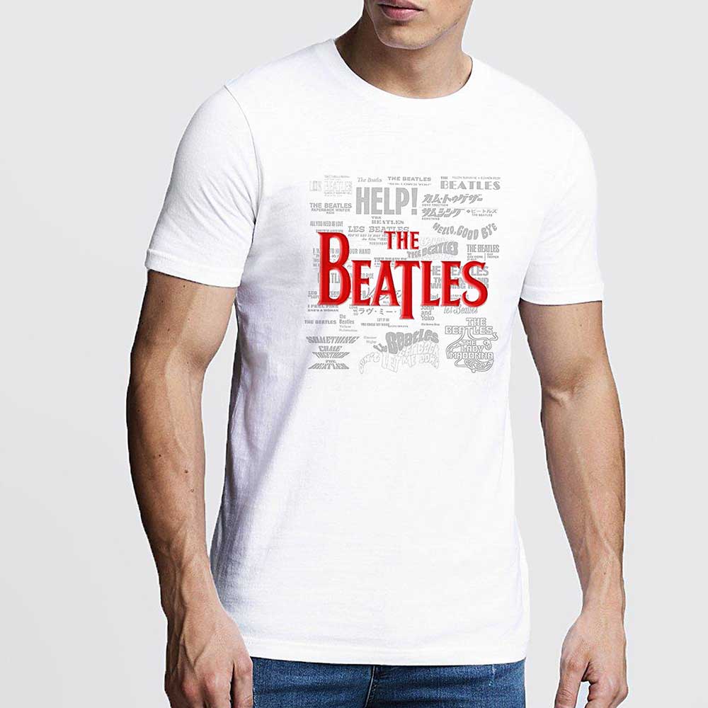 The Beatles Unisex T-Shirt: Titles & Logos