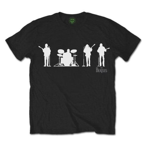 The Beatles Unisex T-Shirt: Saville Row Line Up Silhouette