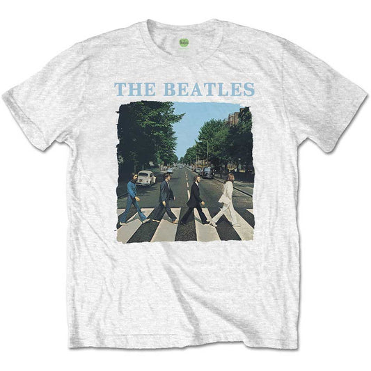 Band Monkey The Beatles Kids T-Shirt Abbey Road & Logo White
