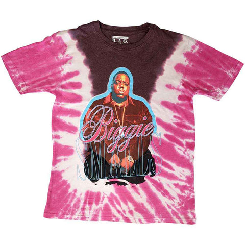 Biggie Smalls Unisex T-Shirt: Neon Glow (Wash Collection)