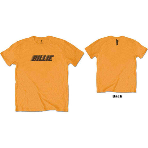 Billie Eilish Kids T-Shirt: Racer Logo & Blohsh (Back Print)