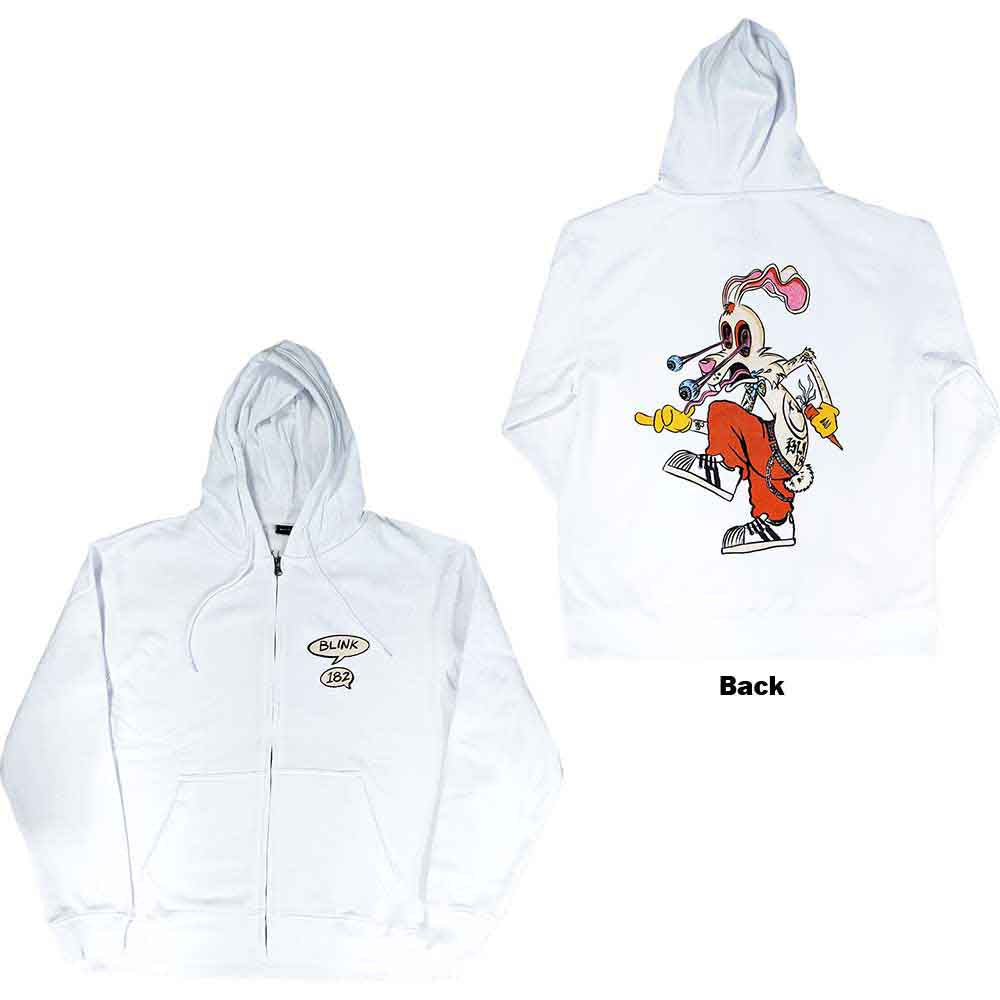 Blink-182 Unisex Zipped Hoodie: Roger Rabbit