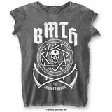 Bring Me The Horizon Ladies T-Shirt: Crooked Young (Burnout)