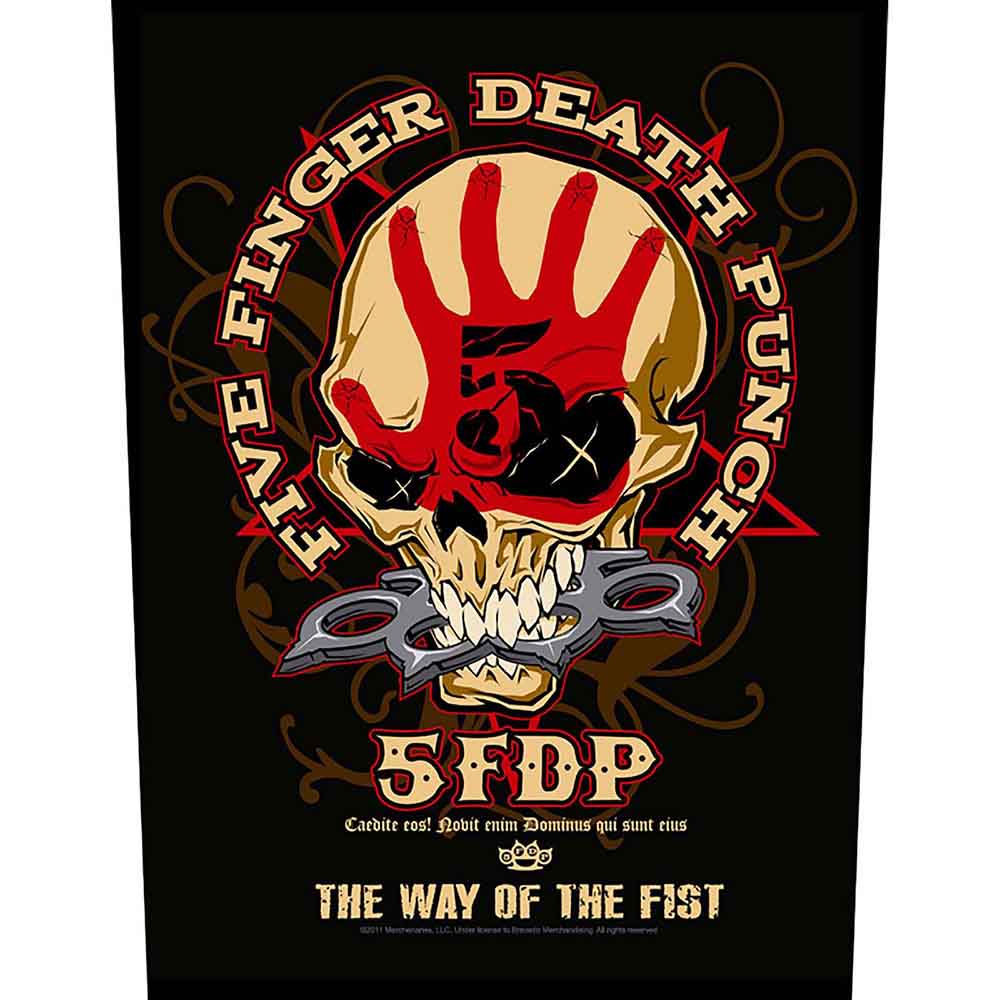 Five Finger Death Punch Way Of The Fist Back Patch multicolour