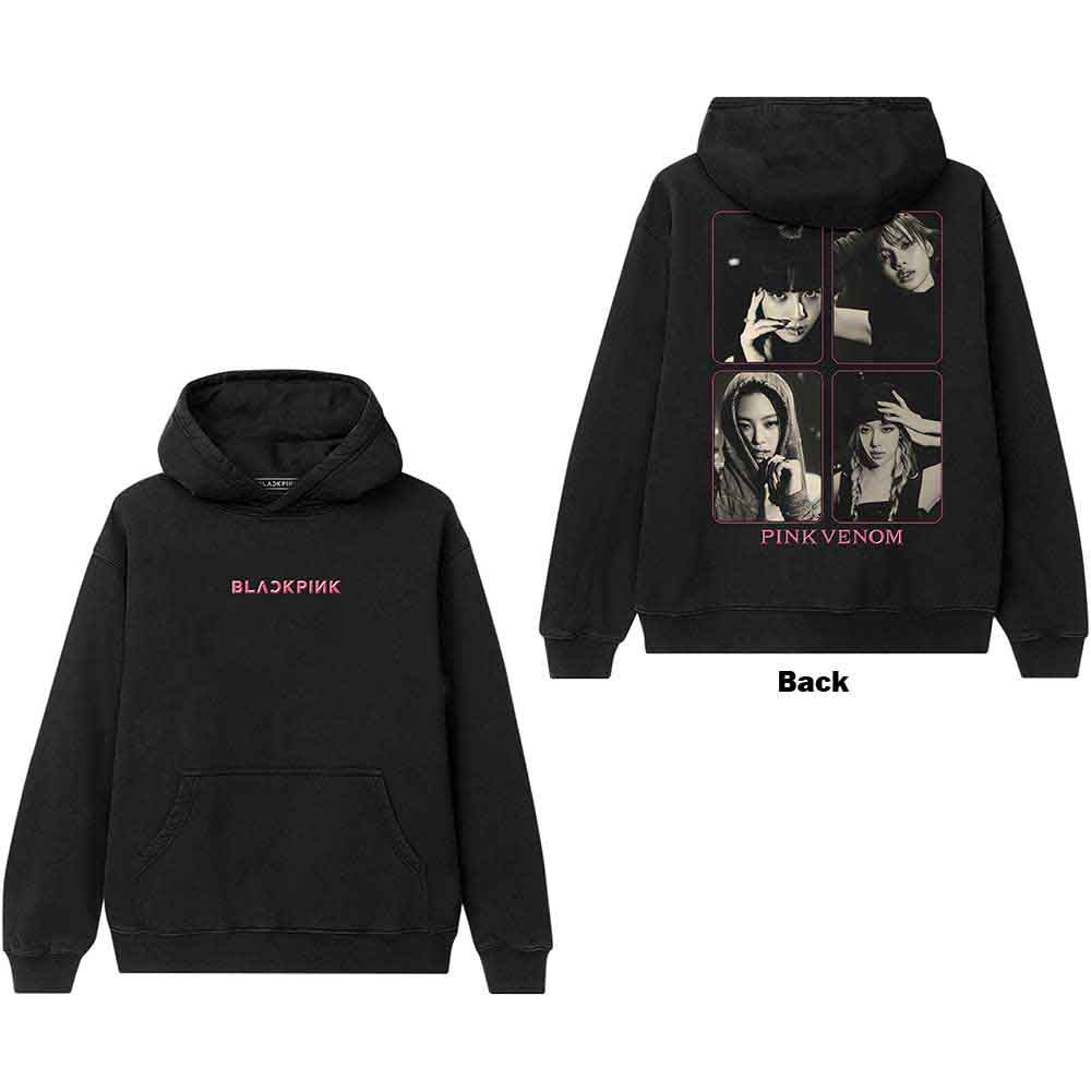 BlackPink Unisex Pullover Hoodie: Pink Venom Group Photo