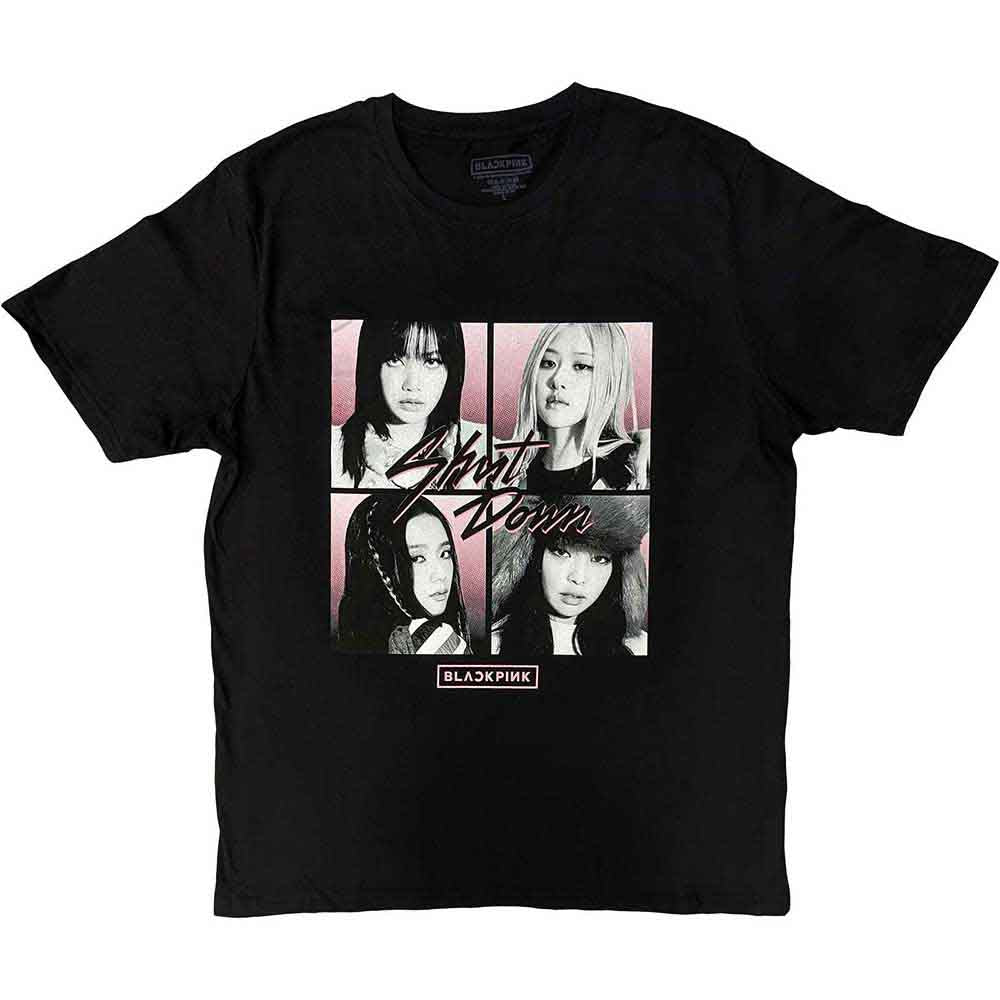 BlackPink Unisex T-Shirt: Shut Down Photo Grid