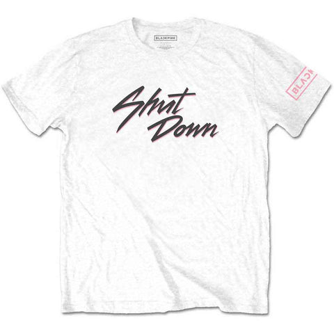 BlackPink Unisex T-Shirt: Shut Down (Sleeve Print)