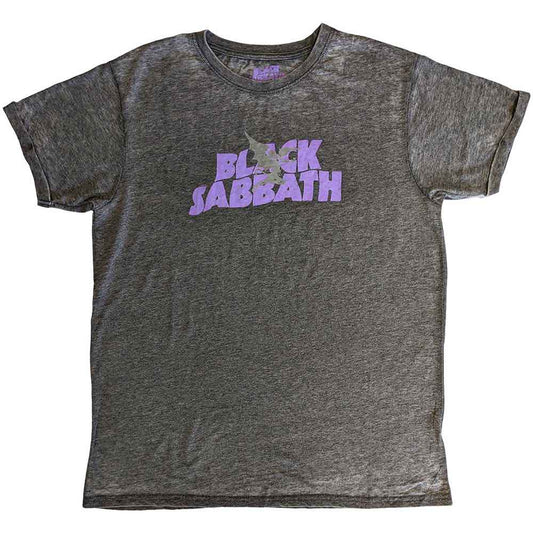Black Sabbath Unisex Burnout T-Shirt: Logo & Daemon