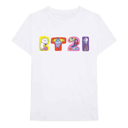BT21 Unisex T-Shirt: Doodle Letters