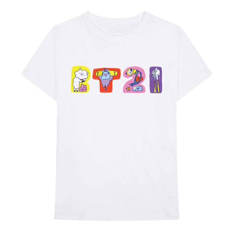 BT21 Unisex T-Shirt: Doodle Letters