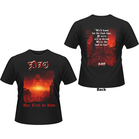 Dio Unisex T-Shirt: Last In Line (Back Print)