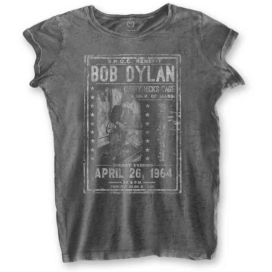 Bob Dylan Ladies Burnout T-Shirt: Curry Hicks Cage
