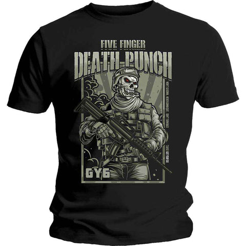 Five Finger Death Punch Unisex T-Shirt: War Soldier