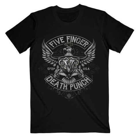 Five Finger Death Punch Unisex T-Shirt: Howe Eagle Crest