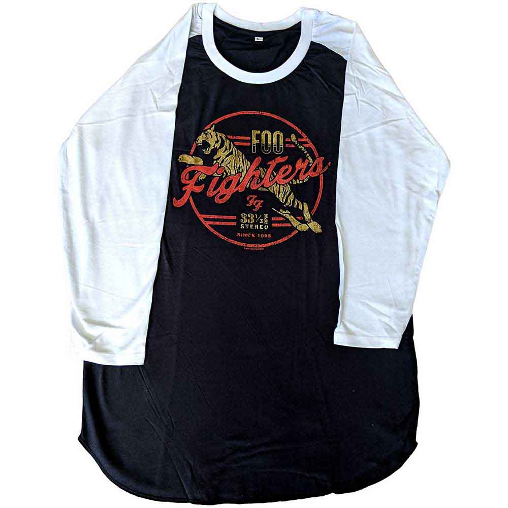 Foo Fighters Tiger Baseball longsleeve black-white XXL