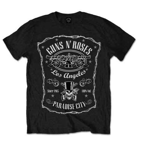 Guns N' Roses Unisex T-Shirt: Paradise City Label