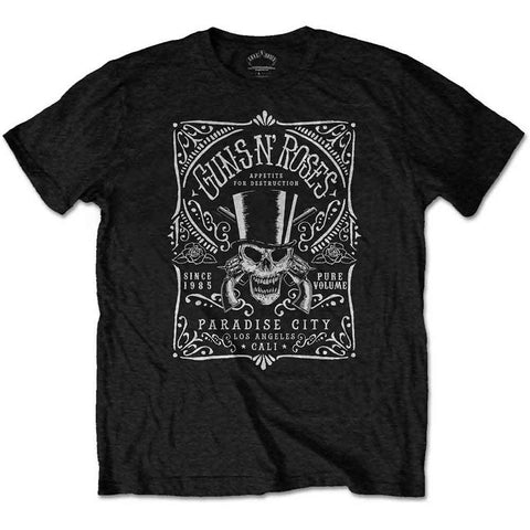 Guns N' Roses Unisex T-Shirt: Bourbon Label