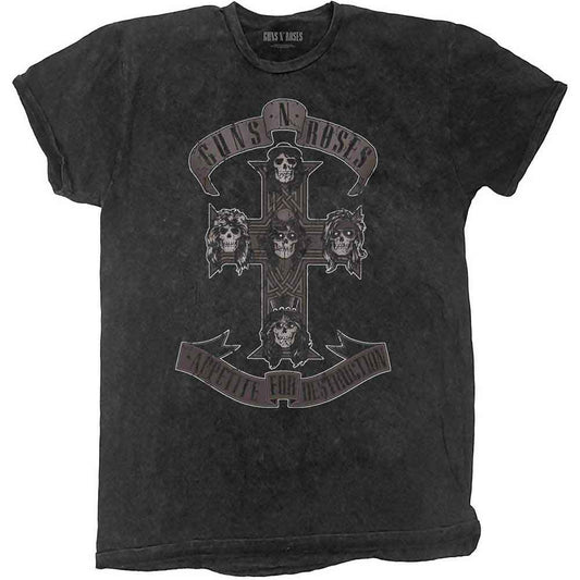 Guns N' Roses Kids T-Shirt: Monochrome Cross
