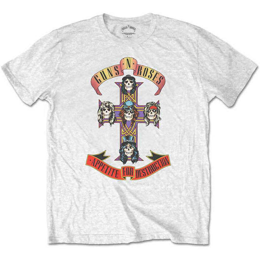 Band Monkey Guns N Roses Kids T-Shirt Appetite for Destruction White