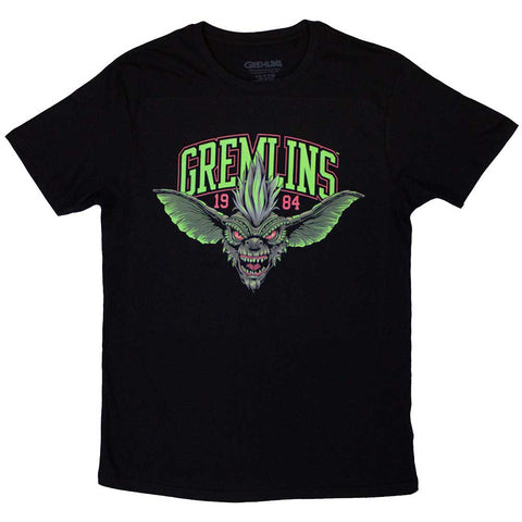 Gremlins Unisex T-Shirt: Stripe 1984 Green Logo