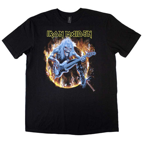 Iron Maiden Unisex T-Shirt: Fear Live Flames