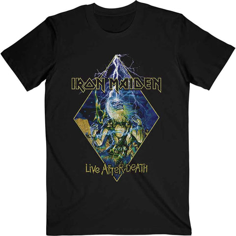 Iron Maiden Unisex T-Shirt: Live After Death Diamond