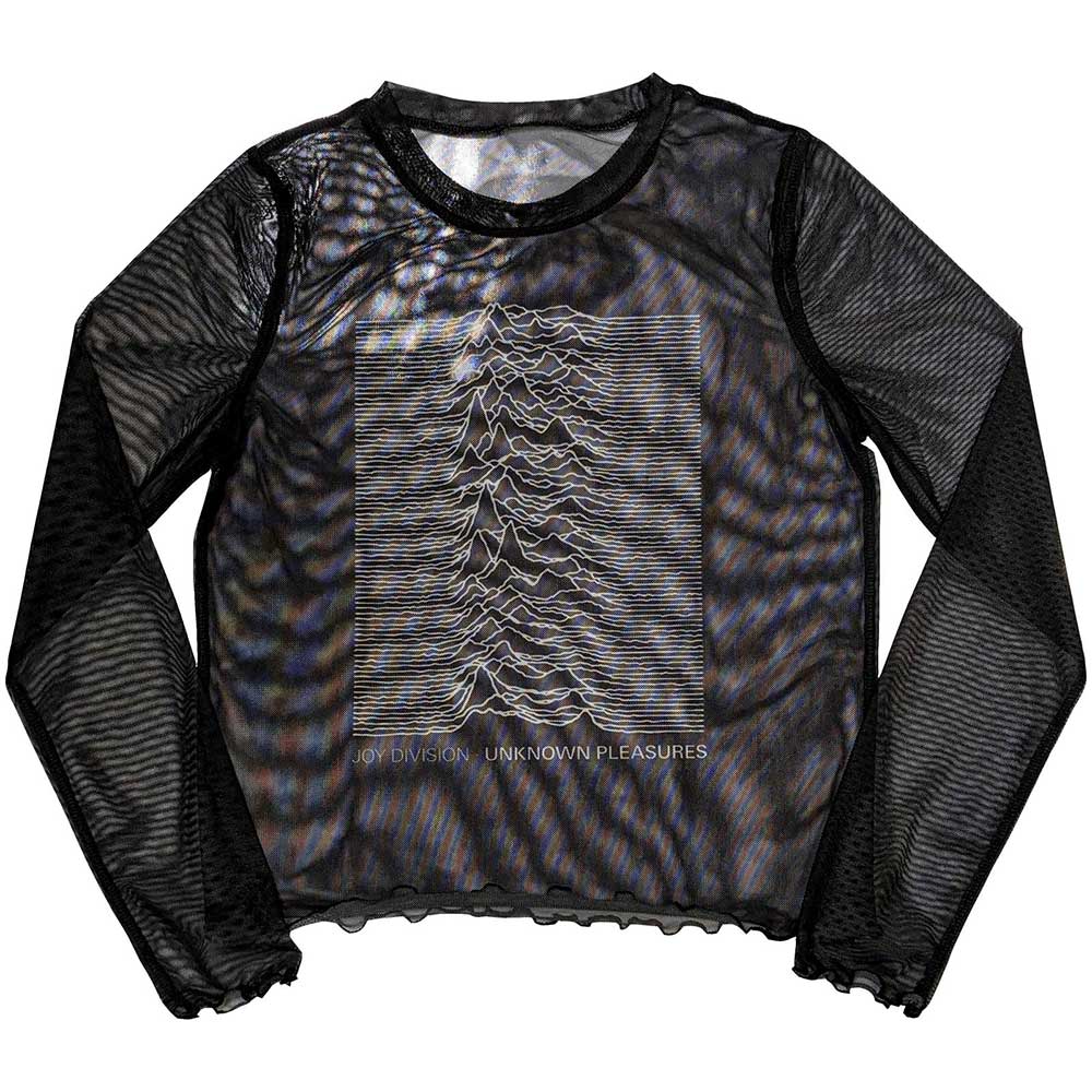 Joy Division Ladies Crop Top: Unknown Pleasures