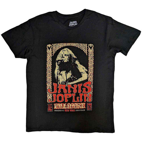 Janis Joplin Unisex T-Shirt: Vintage Poster