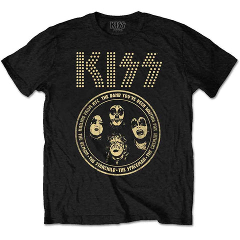 KISS Unisex T-Shirt: Band Circle