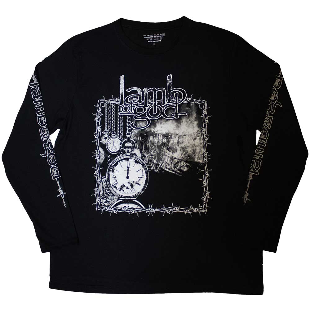 Lamb Of God Unisex Long Sleeve T-Shirt: Barbed Wire