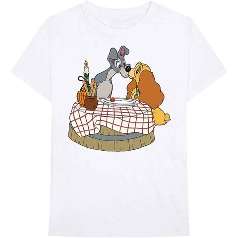 The Lady & The Tramp Unisex T-Shirt: Kissing Pose