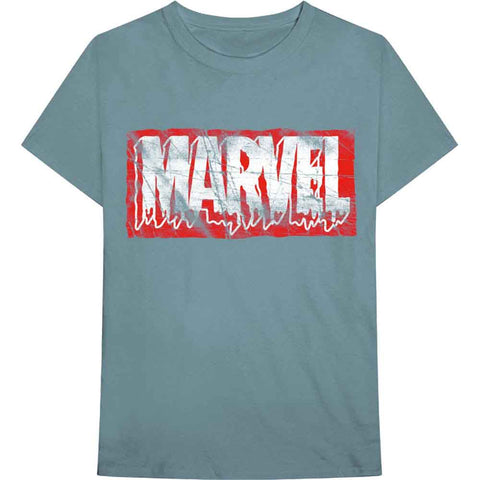 Marvel Comics Unisex T-Shirt: Distressed Dripping Logo