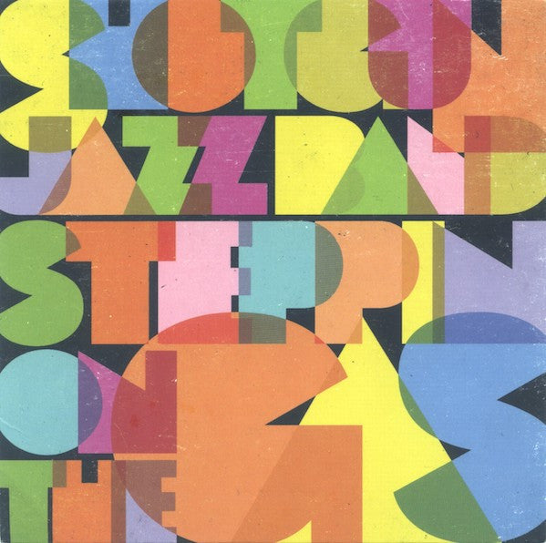 CD cover with colorful, overlapping geometric letters spelling “Poster Child.”