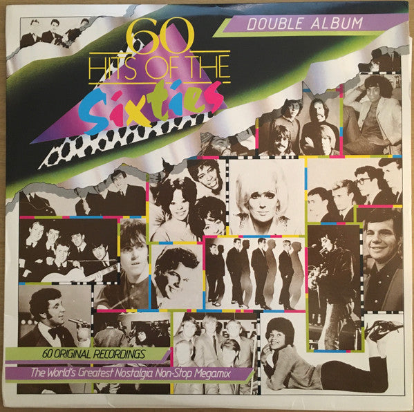 Double album cover with collage of 1960s musicians and film strips.