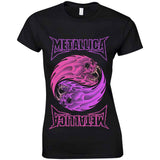 Metallica Yin Yang Women T-Shirt Black XXL, 100% Cotton, Regular