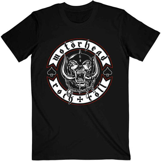 Motorhead Men Biker Badge Short Sleeve T-Shirt, Black, XX-Large